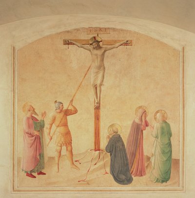 Çarmıha gerilme, mızrak tutucu, c.1438-45 by Fra Angelico