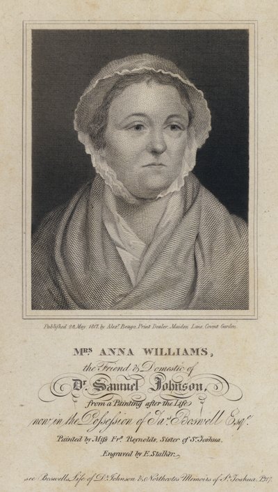 Anna Williams, Galli şair ve İngiliz yazar Samuel Johnson