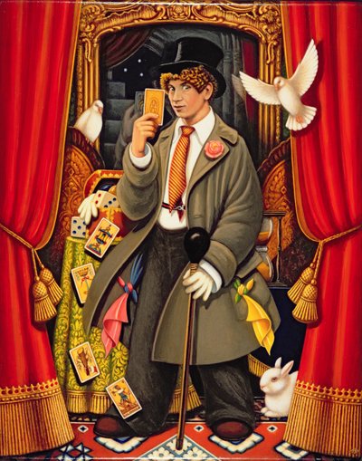 Harpo, 2010 (panelde yağlar ve tempera) by Frances Broomfield
