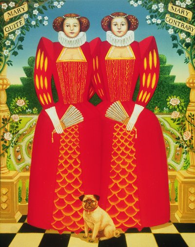 Mary Mary, 1995 (panelde yağ ve tempera) by Frances Broomfield