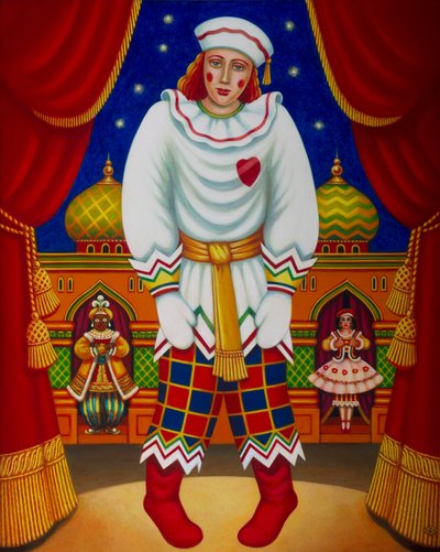 Petrushka, 2011 (panelde yağlar ve tempera) by Frances Broomfield