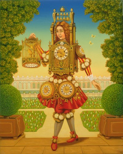 Saatçi (panelde yağ ve tempera) by Frances Broomfield