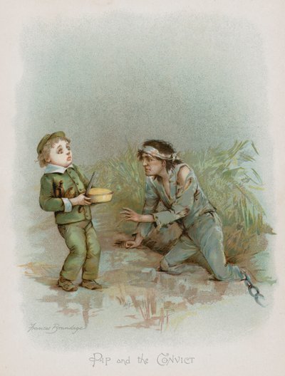 Pip ve Hükümlü (chromolitho) by Frances Brundage