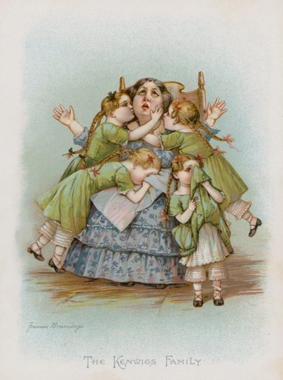Kenwigs Ailesi (kromolitho) by Frances Brundage