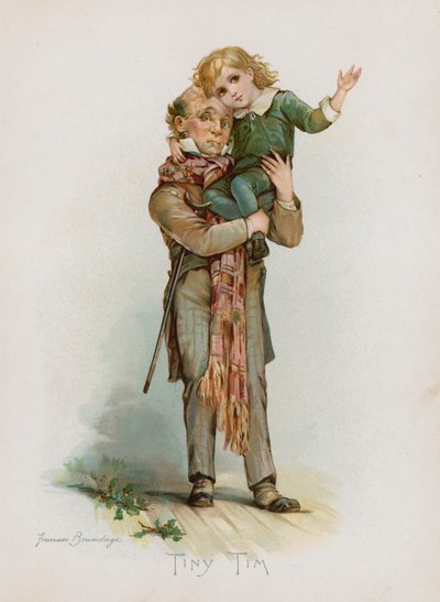 Minik Tim (kromolitho) by Frances Brundage