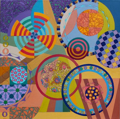 Baila Baila, 2024 (tuval üzerine akrilik) by Frances Ferdinands