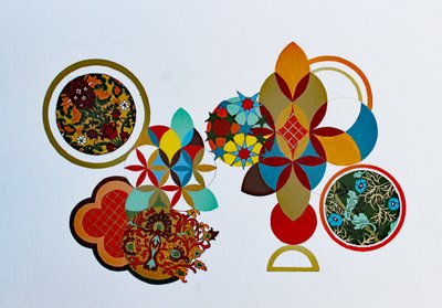 Pirinç üzerine beyaz #2, 2022 (suluboya kağıdı üzerine akrilik) by Frances Ferdinands