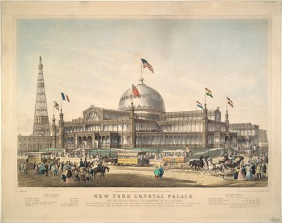 New York Crystal Palace: Tüm Milletlerin Endüstrisi Sergisi İçin. by Frances Flora Bond Palmer