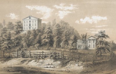 Richmond Ruhban Okulu, Staten Island, N.Y., 1847-48. by Frances Flora Bond Palmer