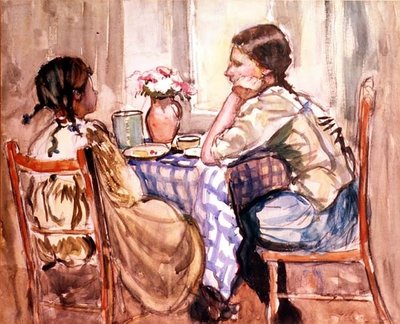 Yemek (kağıt üzerine sulu boya) by Frances Hodgkins