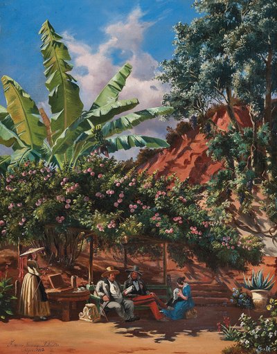 Frances Kennedy Schultze bir çardak altında resim, Cezayir by Frances Kennedy (attr. to) Schultze