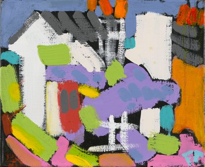 Wisteria, 2010 (tuval üzerine yağlı boya ve akrilik) by Frances Treanor
