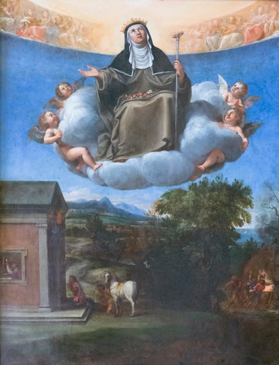 Aziz Elizabeth zafer içinde by Francesco Albani