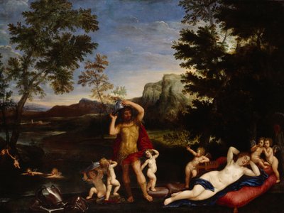 Venüs ve Mars (tuval üzerine yağlıboya) by Francesco Albani