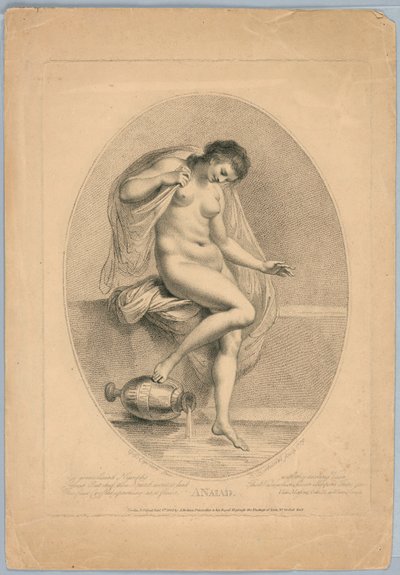 Naiad (Banyoya Giren Kadın) by Francesco Bartolozzi