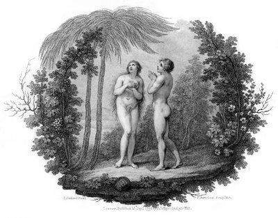Adem ve Havva, 1796. by Francesco Bartolozzi