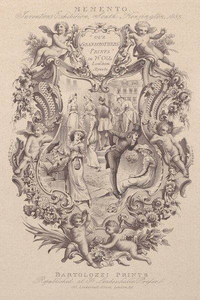 Memento, Buluş Sergisi, South Kensington, 1885, ca. 1885. by Francesco Bartolozzi