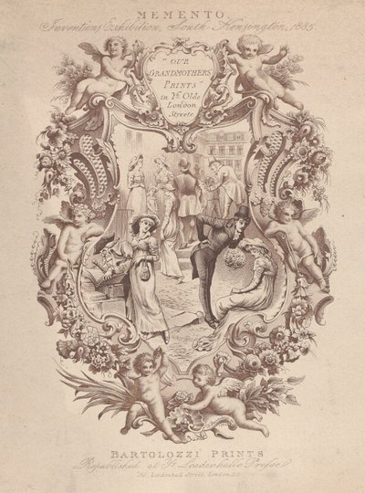 Memento, Buluş Sergisi, South Kensington, 1885, ca. 1885. by Francesco Bartolozzi