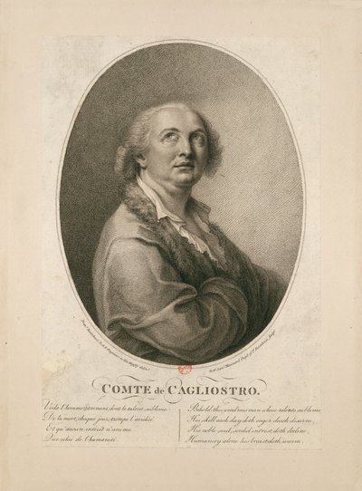Kont Alessandro di Cagliostro 1743-1795. by Francesco Bartolozzi