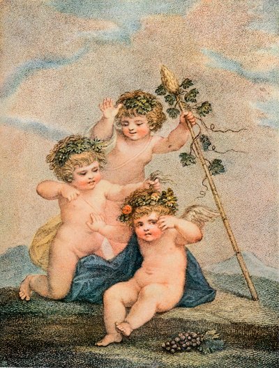 Cupids, c18. yüzyıl by Francesco Bartolozzi