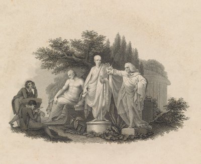 Demosthenes, Cicero ve William Pitt, Chatham Kontu, 1750-1815. by Francesco Bartolozzi