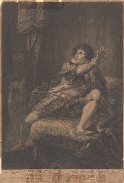 Kral Üçüncü Richard Karakterinde Bay Kemble - "Richard III", Perde V, Sahne V by Francesco Bartolozzi