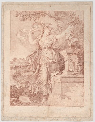 Bayan Abington, Thalia rolünde, 1783. by Francesco Bartolozzi