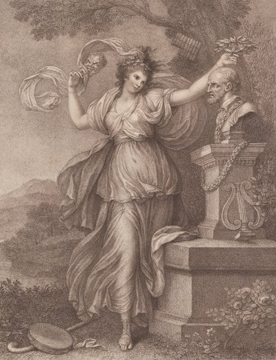 Bayan Abington, Thalia rolünde, 20 Ağustos 1783. by Francesco Bartolozzi