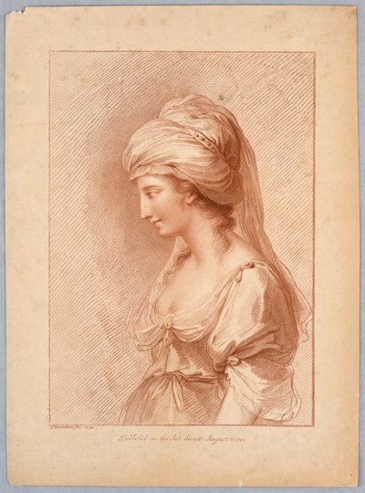Bir Hanımefendinin Portresi (Yunan Kızı) by Francesco Bartolozzi