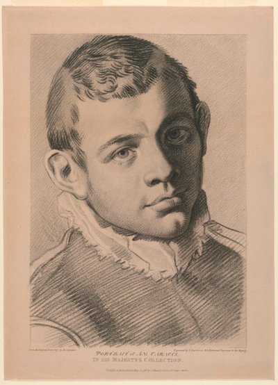 AN Carracci'nin Otoportresi by Francesco Bartolozzi