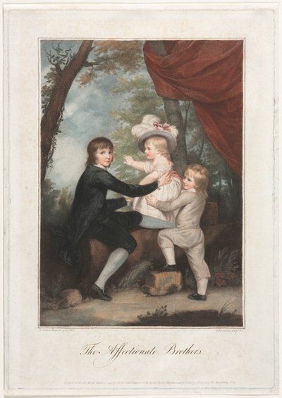 Sevgi Kardeşler Kuzu Çocukları, 1791. by Francesco Bartolozzi
