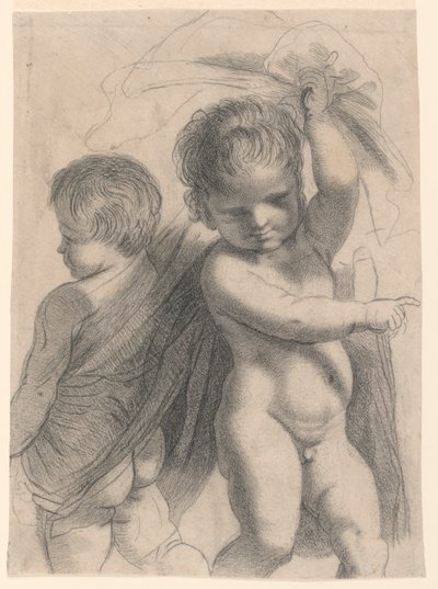 İki Putti by Francesco Bartolozzi