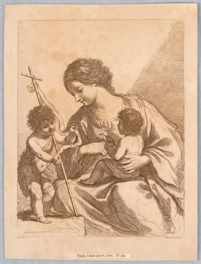 Bakire, Bebek ve Aziz John by Francesco Bartolozzi