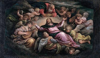 Yücelikteki İsa by Francesco Bassano the Younger