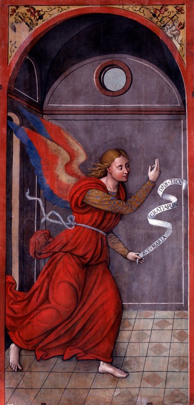 Müjde: Başmelek Cebrail (Tablo, 1549 civarı) by Francesco Brea