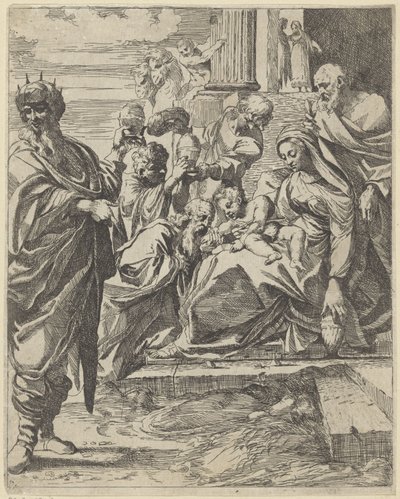 Kralların hayranlığı by Francesco Brizio (attributed to)