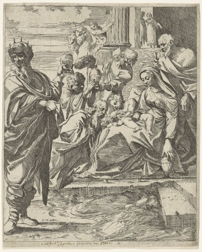Kralların hayranlığı by Francesco Brizio (attributed to)