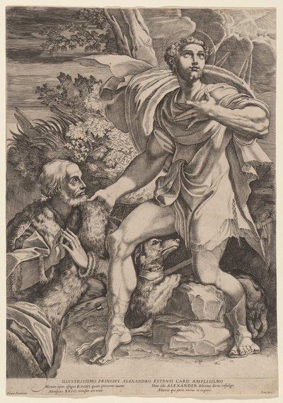 Bir Donör ile Aziz Roch by Francesco Brizio, after Parmigianino