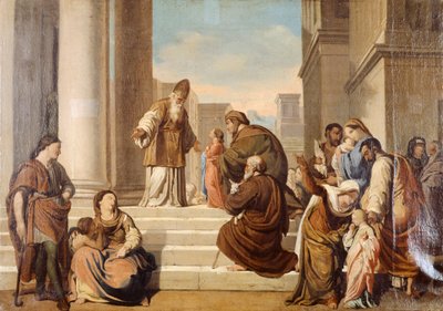 Tapınakta Sunum, Francesco Coghetti (1804-1875). by Francesco Coghetti