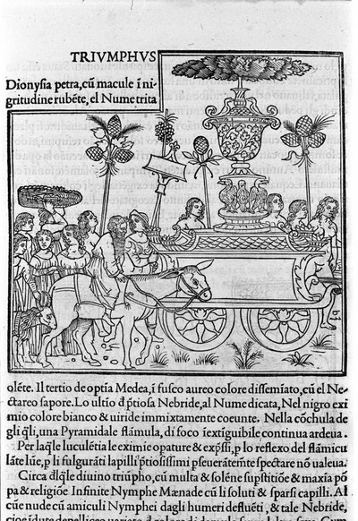 Dominik keşiş Francesco Colonna, Venedik tarafından “Hypnerotomachia Polyphili” (Poliphila rüyası) üzerine gravür by Francesco Colonna