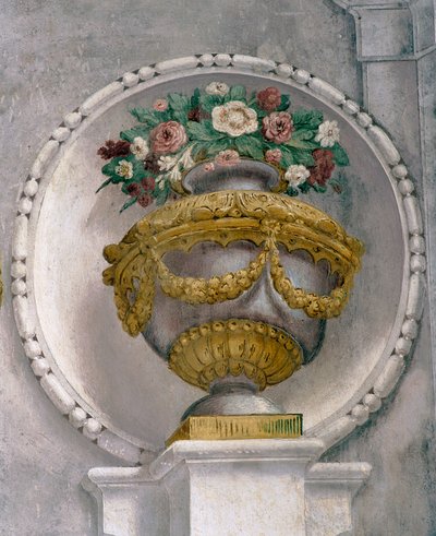 Çiçek vazosu (fresk) by Francesco Ferrari