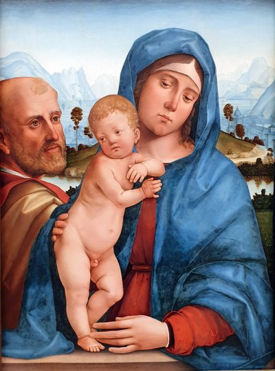 Almanca: Die heilige Familie Kutsal Aile by Francesco Francia
