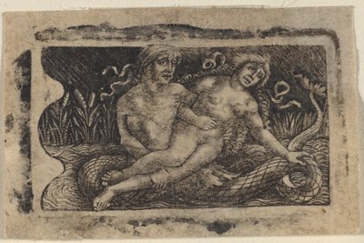 Triton ve Perisi by Francesco Francia or Peregrino da Cesena