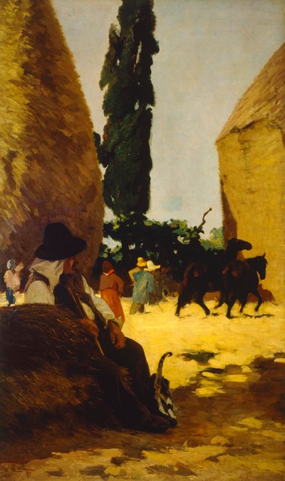 Bista, büyükbaba Francesco Gioli (1846-1922), tuval üzerine yağlı boya by Francesco Gioli