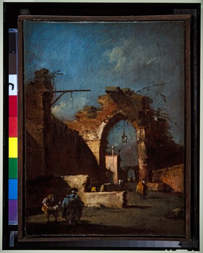Bir Capriccio Çifti by Francesco Guardi