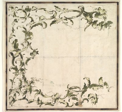 Çerçeveleme Motifi için Tasarım, 1712-93. by Francesco Guardi.