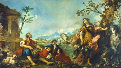 Erminia ve Çobanlar, 17501755 by Francesco Guardi