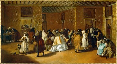 Il Ridotto (tuval üzerine yağlıboya) by Francesco Guardi