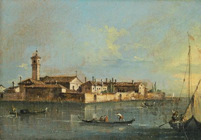 Isola del Lazzaretto Vecchio, 18. Yüzyılın İkinci Yarısı. by Francesco Guardi