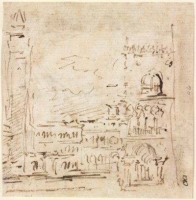 Doges Sarayı ile Piazza San Marco, 1773-1778. by Francesco Guardi